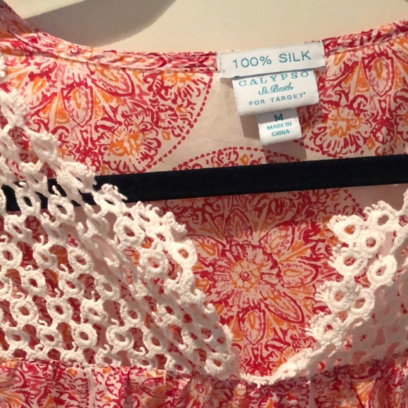 Calypso by Target silk top - Picture 3 of 4